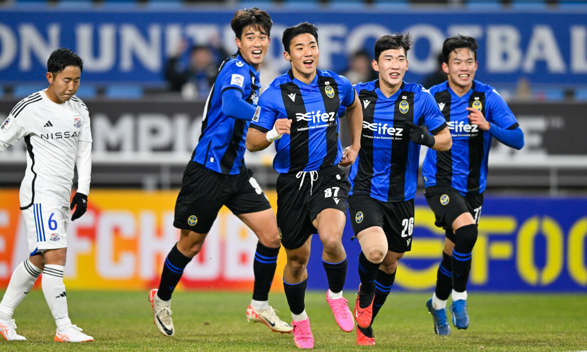 Group G: Incheon United FC (KOR) 2-1 Yokohama F. Marinos (JPN)