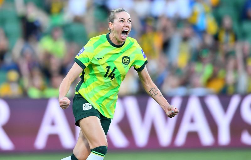 Australia scored early in the AFC Women's Asian Cup quarters against DPR Korea.