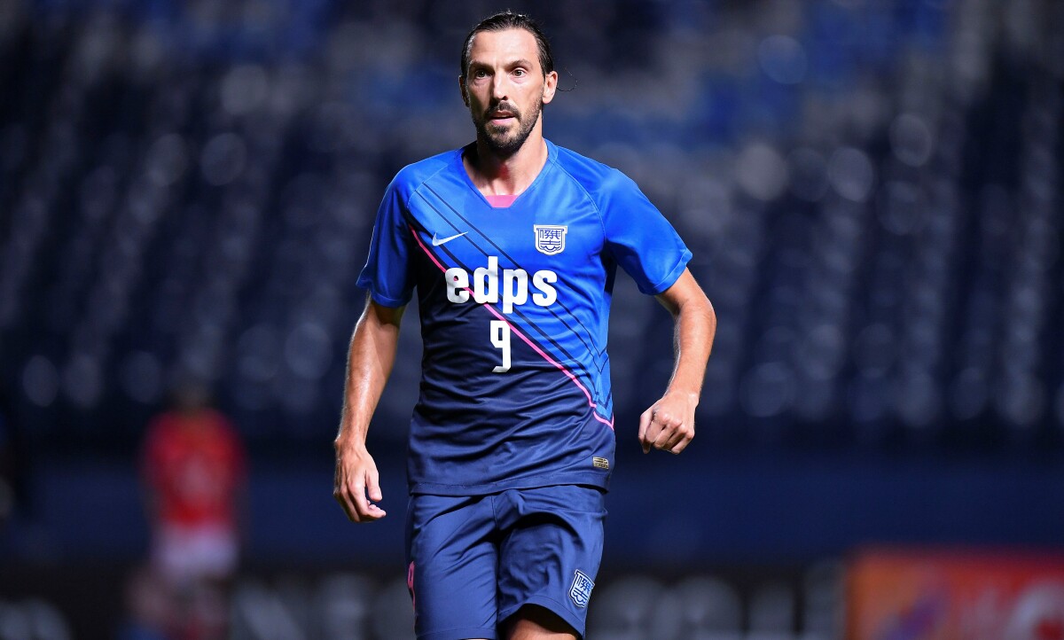 Buriram, Thailand. 06th July, 2021. Dejan Damjanovic of Kitchee SC seen in  action during the AFC Champions League 2021 Group J match between Port FC  and Kitchee SC at Buriram Stadium. (Final