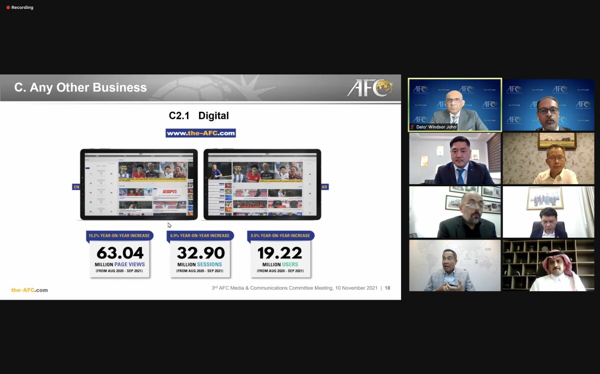 AFC underlines digital shift as fan engagement soars to new heights in 2021