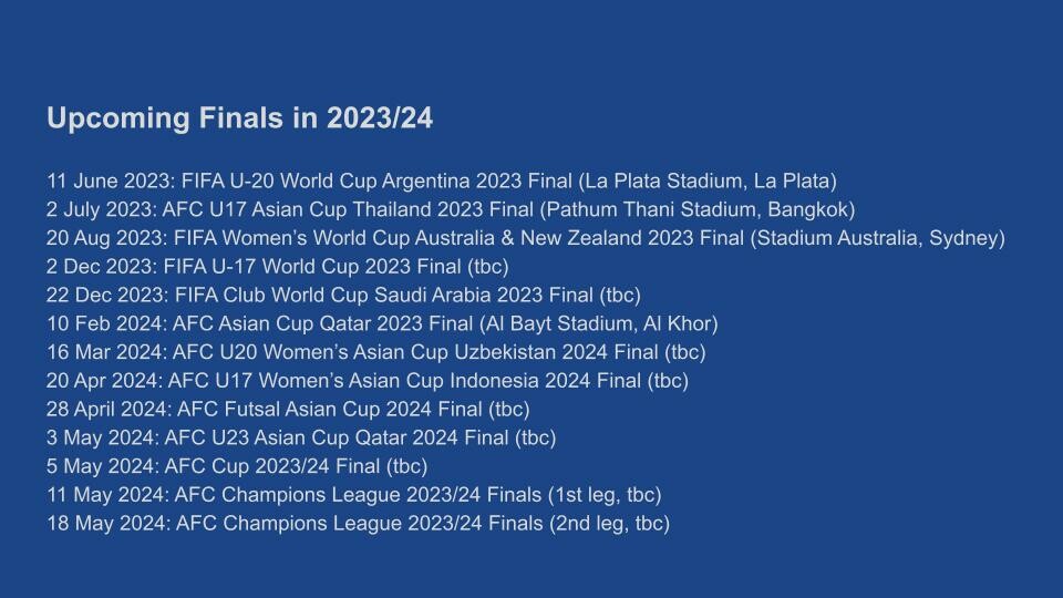 Upcoming Finals In 2023 24 