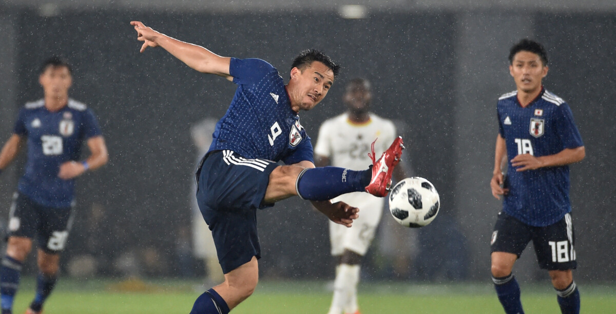 Shinji Okazaki Japan v Ghana friendly AFP