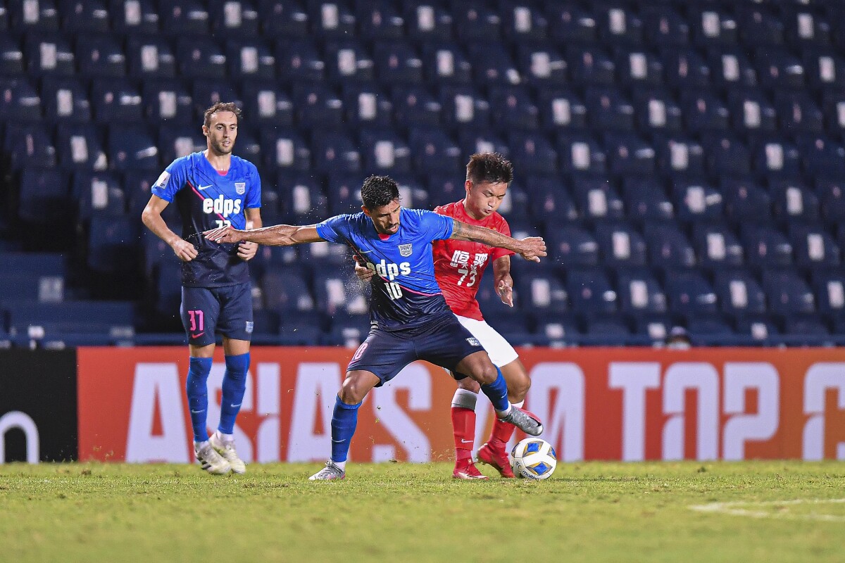 Buriram, Thailand. 06th July, 2021. Dejan Damjanovic of Kitchee SC seen in  action during the AFC Champions League 2021 Group J match between Port FC  and Kitchee SC at Buriram Stadium. (Final