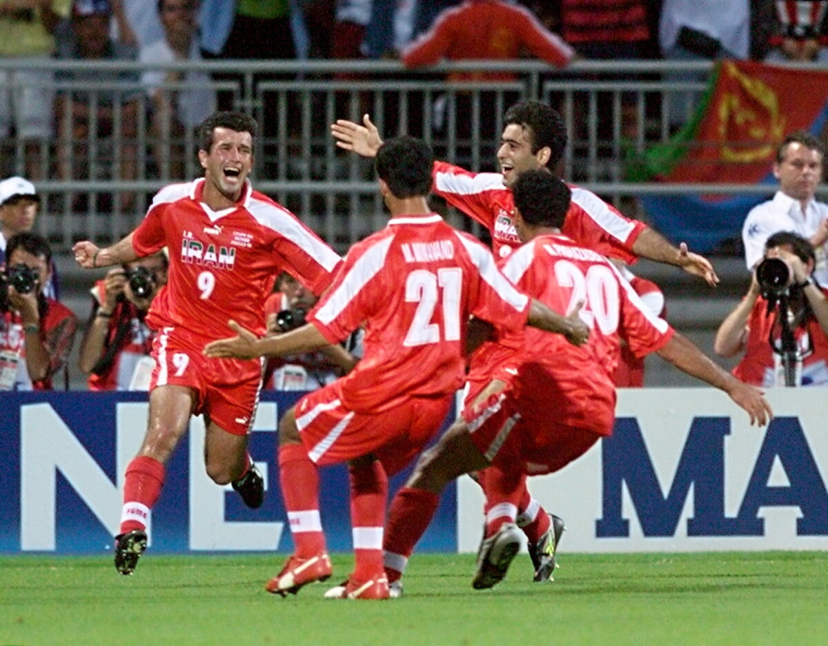 Hamid Estili Iran V Usa 1998 World Cup Afp