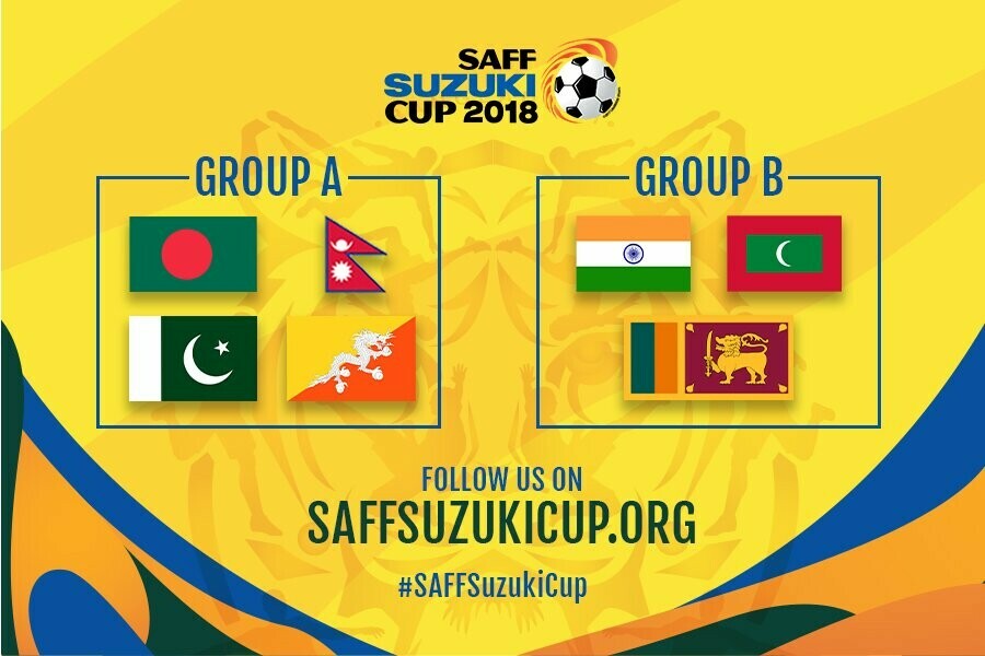 SAFF Championship Bangladesh 2018 groups revealed